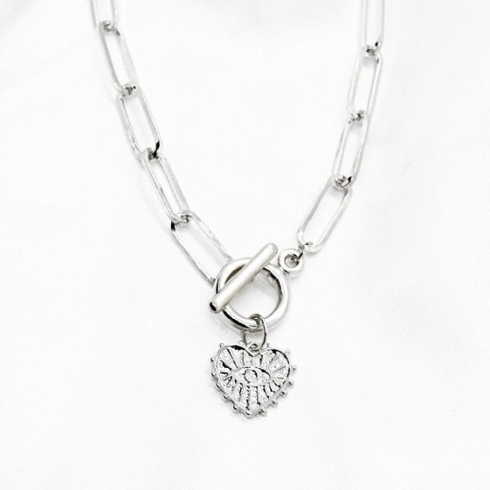 Evil Eye Toggle Chain Necklace